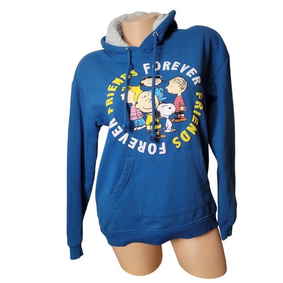 Peanuts Forever Friends Blue Hoodie S - Picture 7 of 11